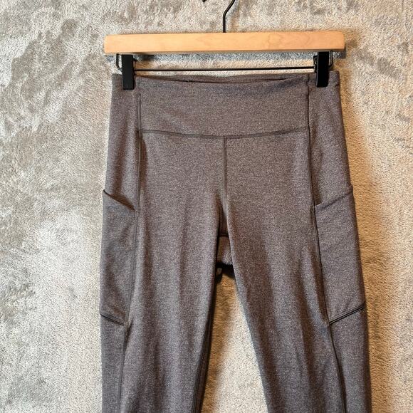 Lululemon Speed Up Tights Heathered Black Gray Size 6 Tall 31” - Picture 4 of 8